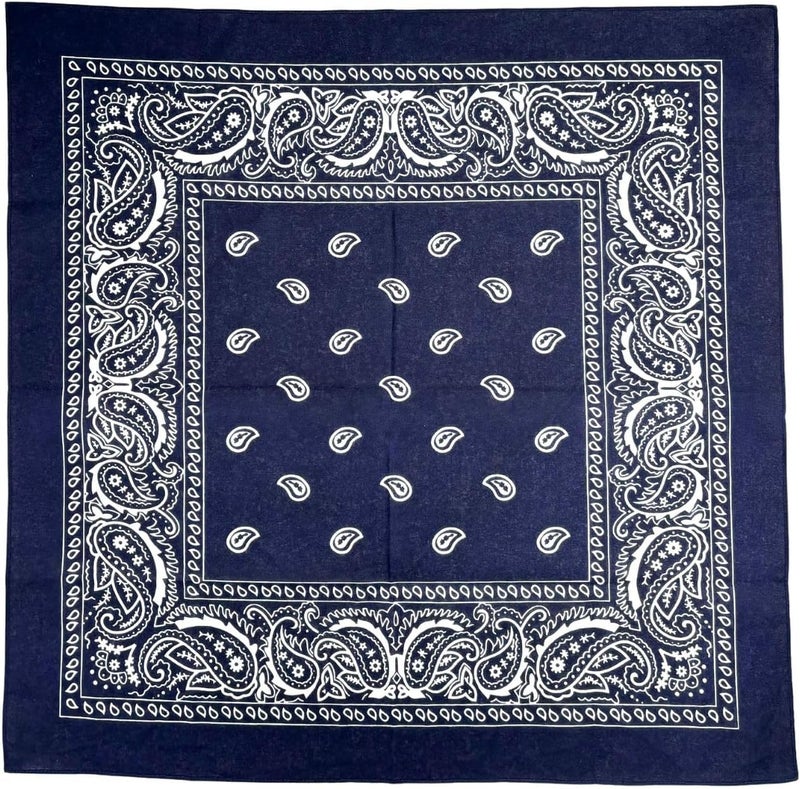 MD Style 3 PCS Extra Large Bandanas 27” x 27” 100% Cotton for Men & Women Paisley Handkerchief Headband Scarf Jumbo Bandana - Image 3